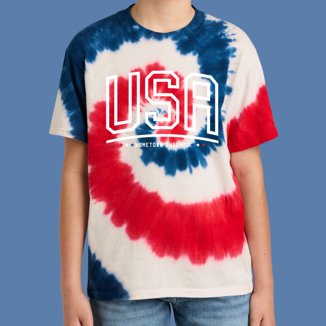 USA Tie Dye Tee (Adult + Youth)