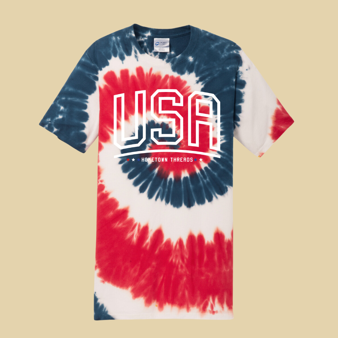 USA Tie Dye Tee (Adult + Youth)