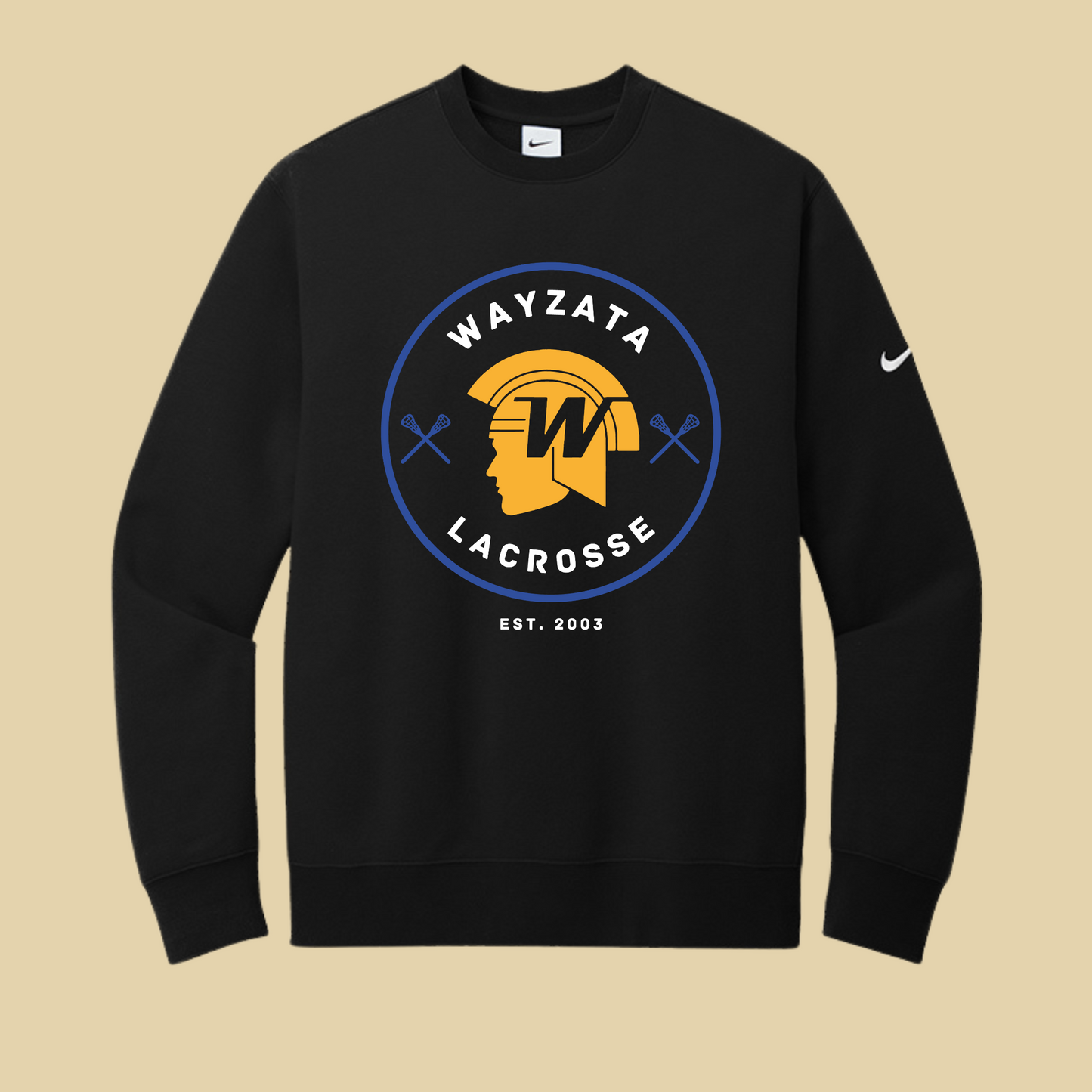 Wayzata Lacrosse Nike Crew - Black
