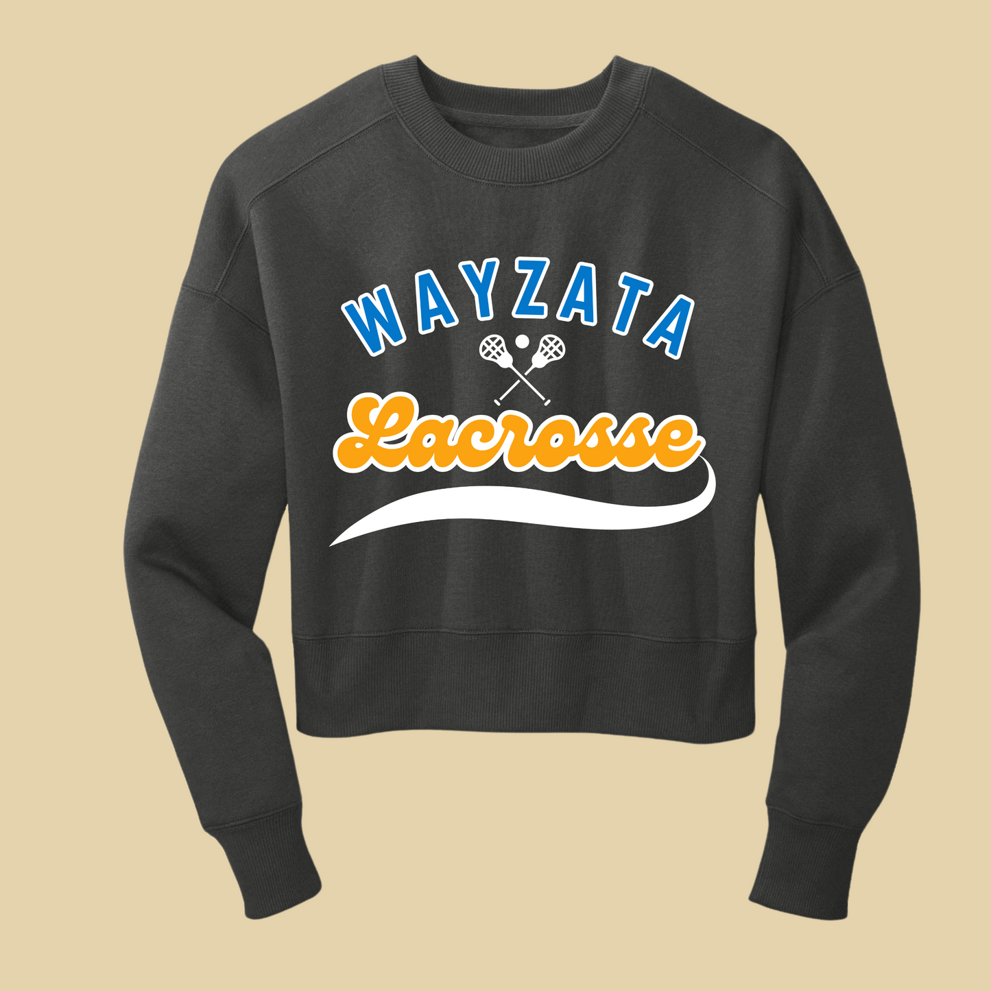 Wayzata Lacrosse Cropped Crew Sweatshirt