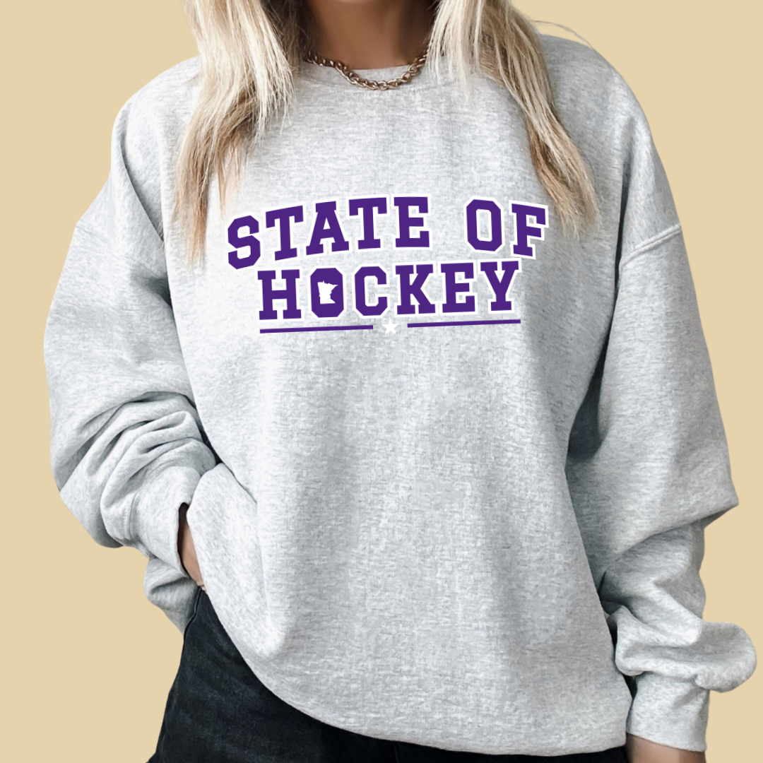 State of Hockey Crew - Purple/Black