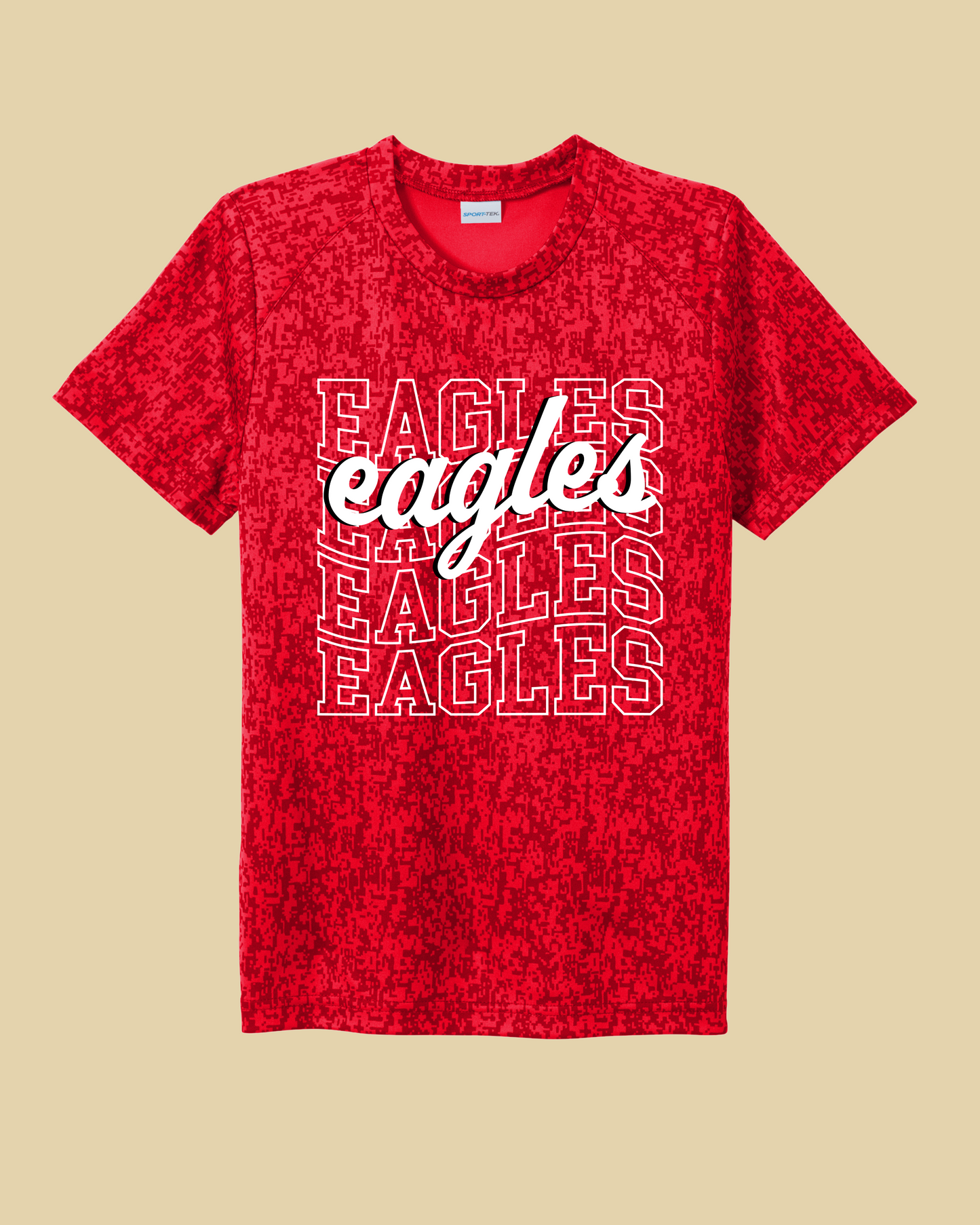 EP Eagles Script Youth Digi Tek tee