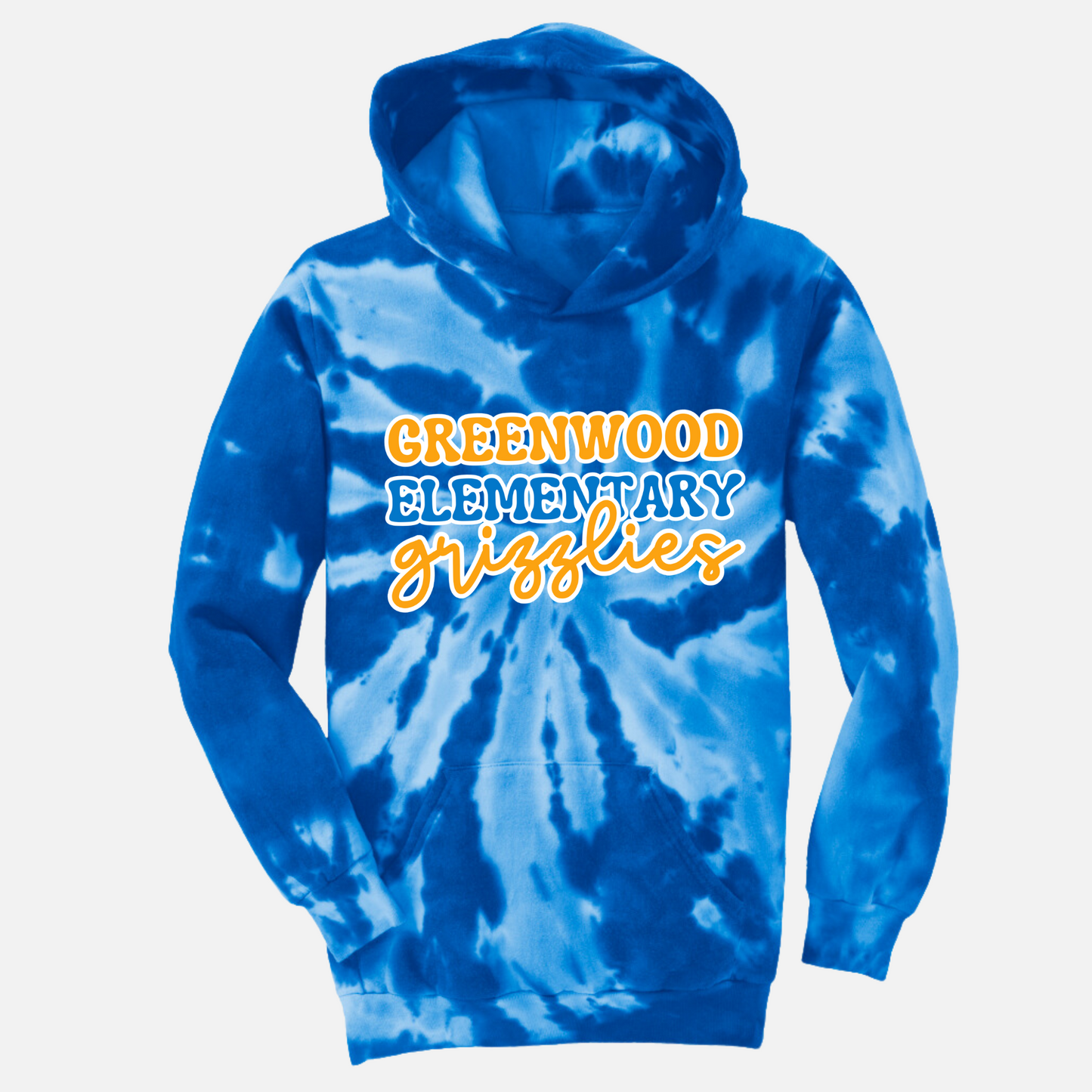 Greenwood Tie Dye Hoodie (youth and adult)
