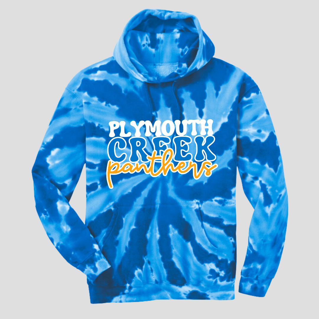 PCE Tie Dye Hoodie (youth and adult)