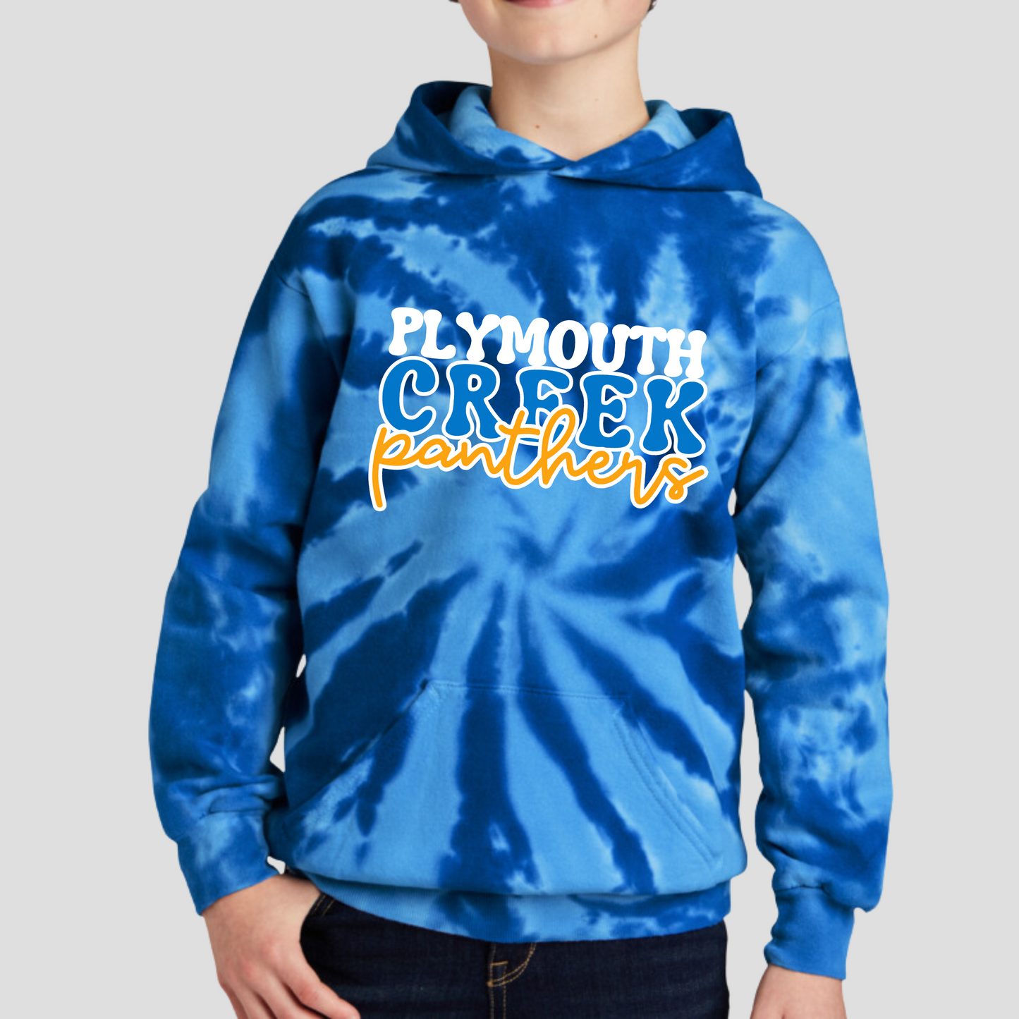 PCE Tie Dye Hoodie (youth and adult)
