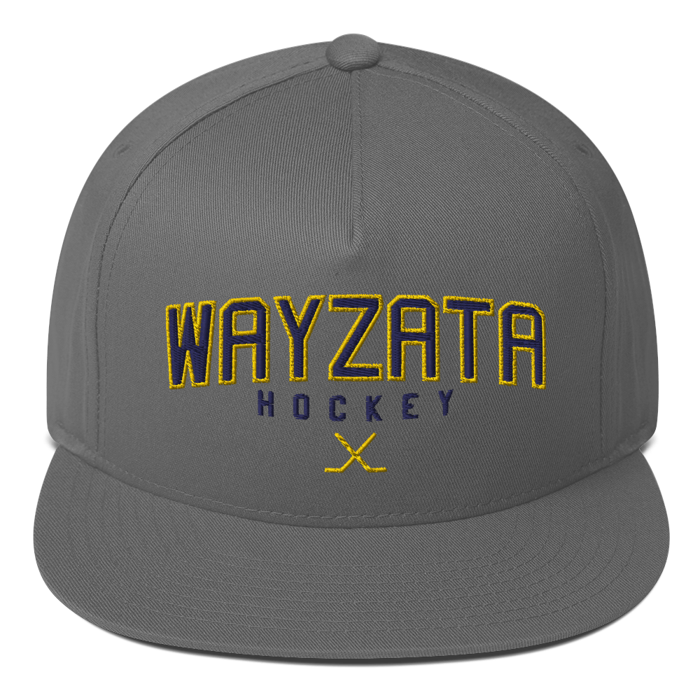 Wayzata Hockey Flat Bill Cap