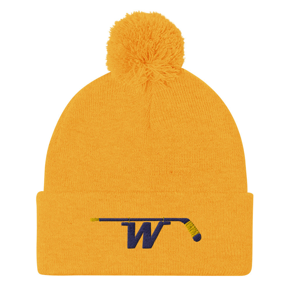 W Stick - Wayzata Hockey Pom-Pom Beanie