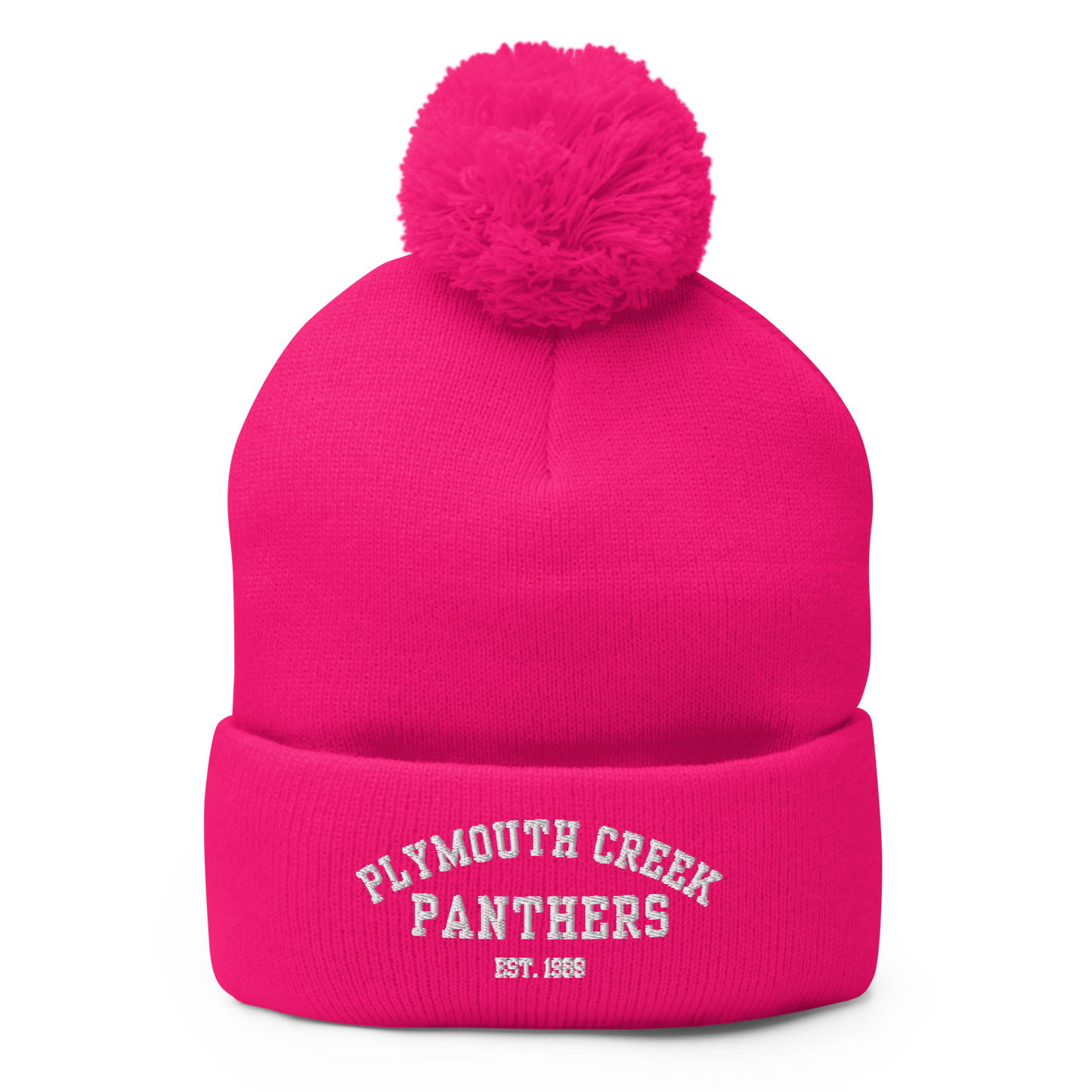Colorful PCE Pom-Pom Beanie