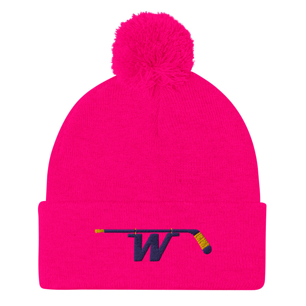 W Stick - Wayzata Hockey Pom-Pom Beanie