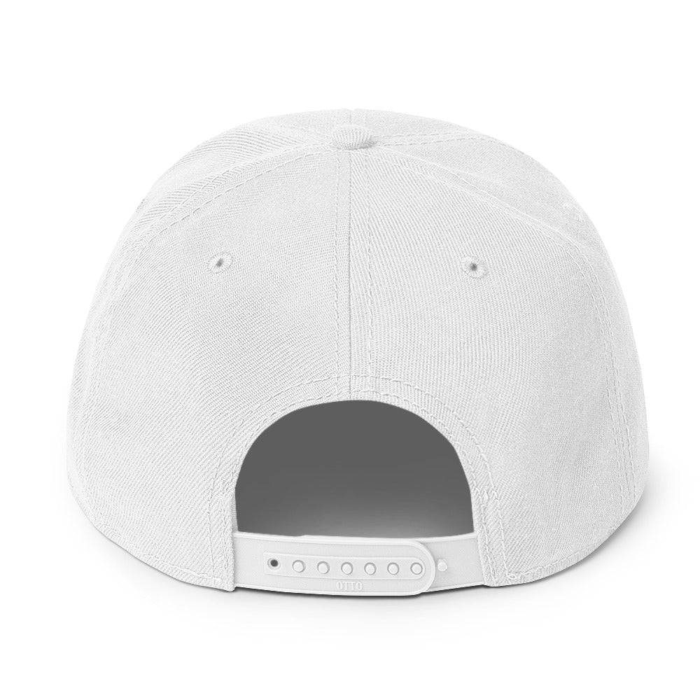 Crimson Snapback Flat-bill Hat