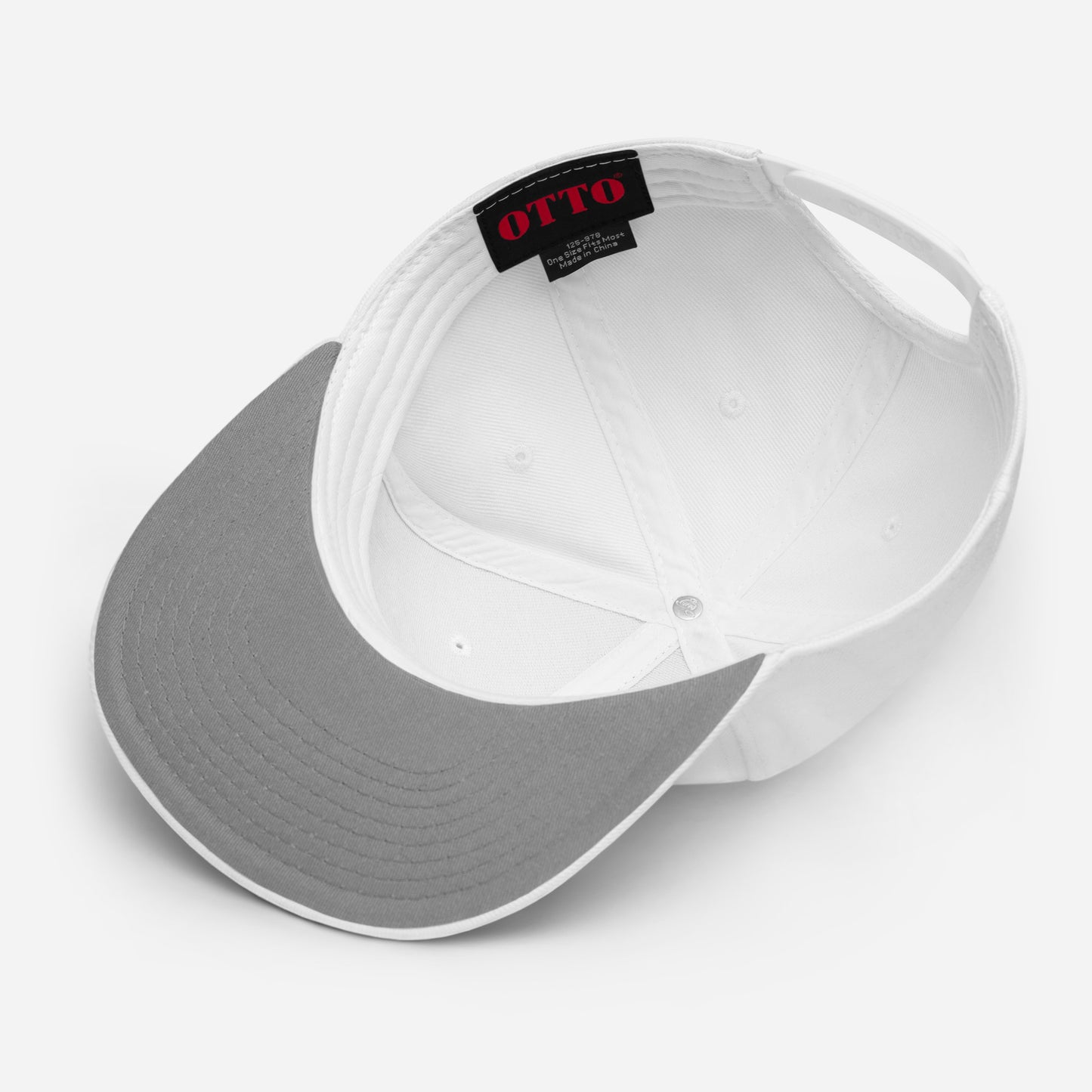 Crimson Snapback Flat-bill Hat