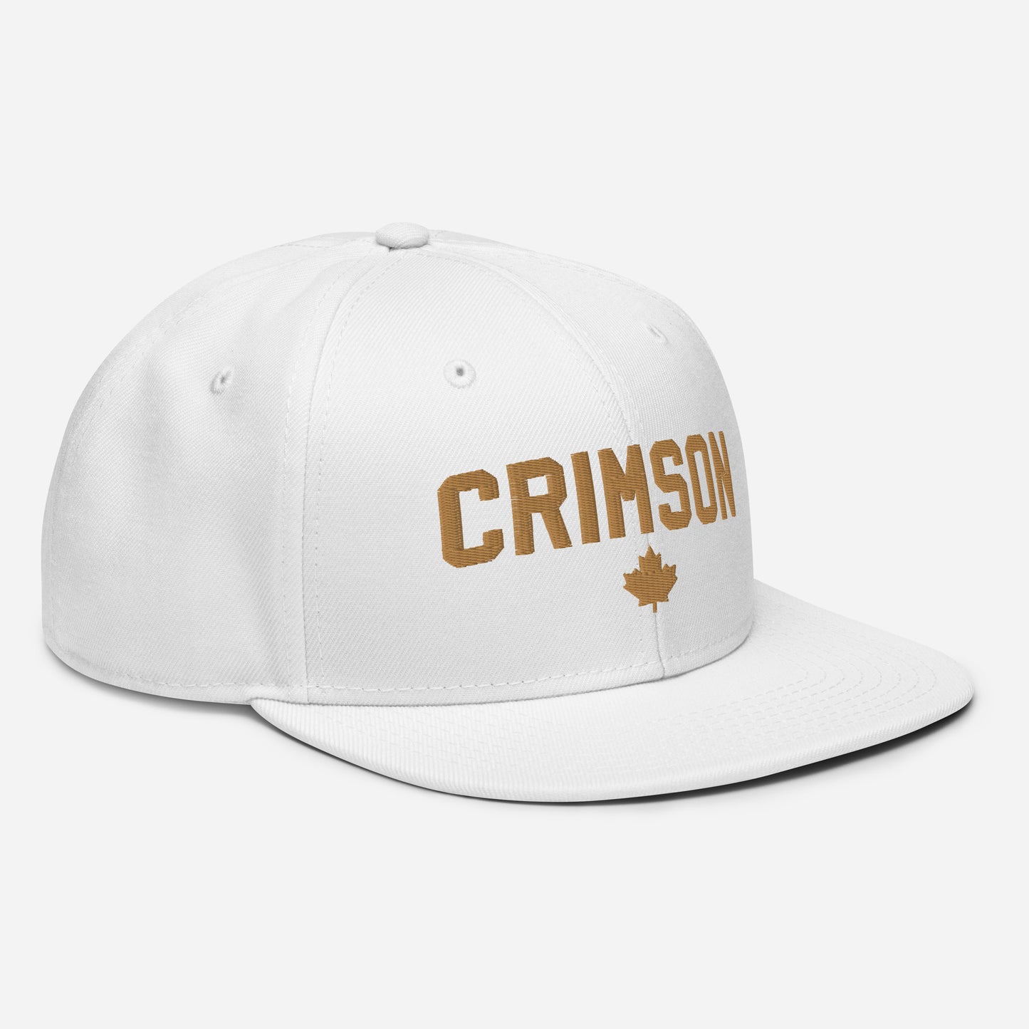 Crimson Snapback Flat-bill Hat