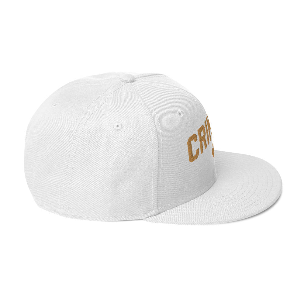 Crimson Snapback Flat-bill Hat