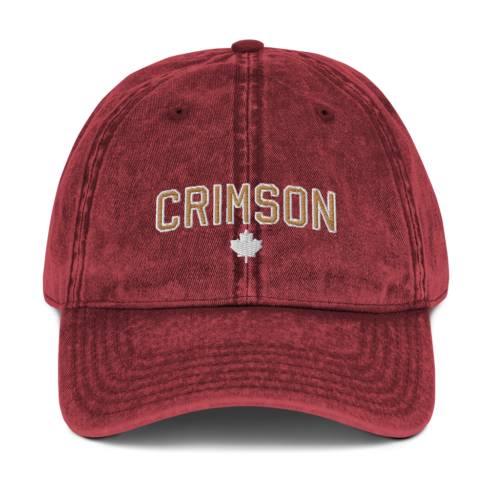 Crimson Vintage Cotton Twill Cap