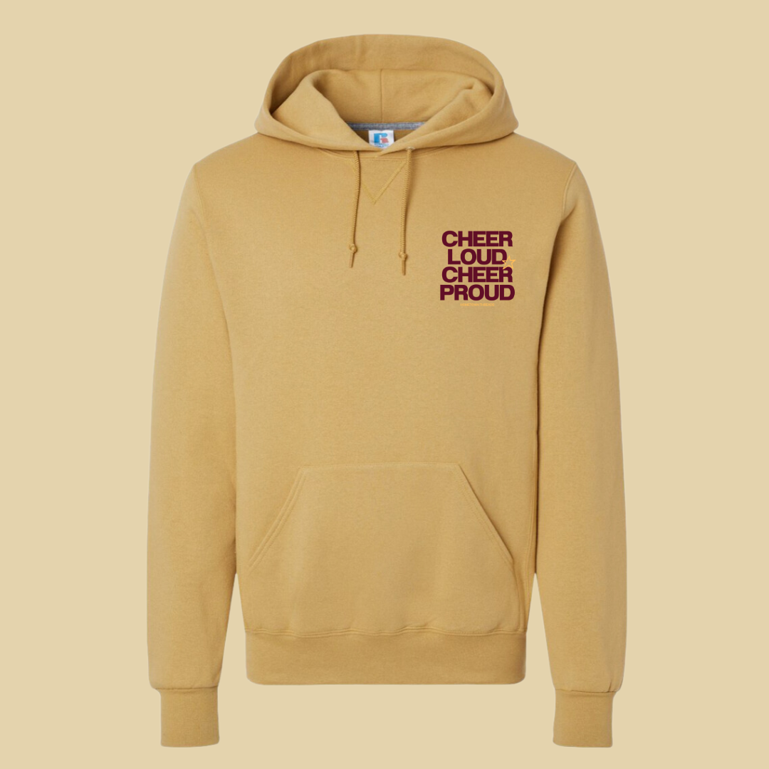 Cheer Loud - Crimson & Gold Hoodie