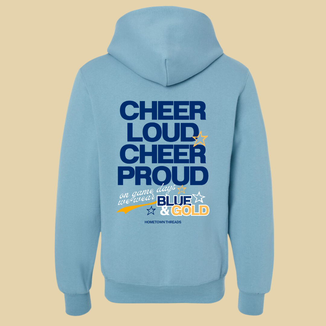 Cheer Loud - Blue & Gold Hoodie