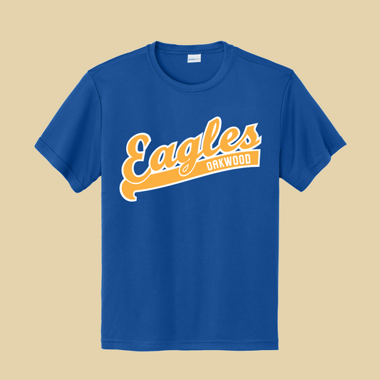 Oakwood Eagles Swoosh Youth Tek Tee