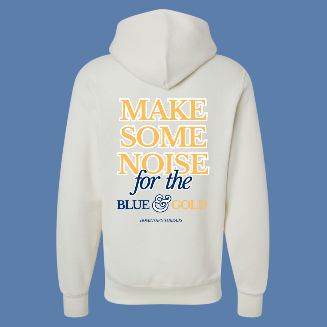 Make Some Noise - Blue & Gold Hoodie