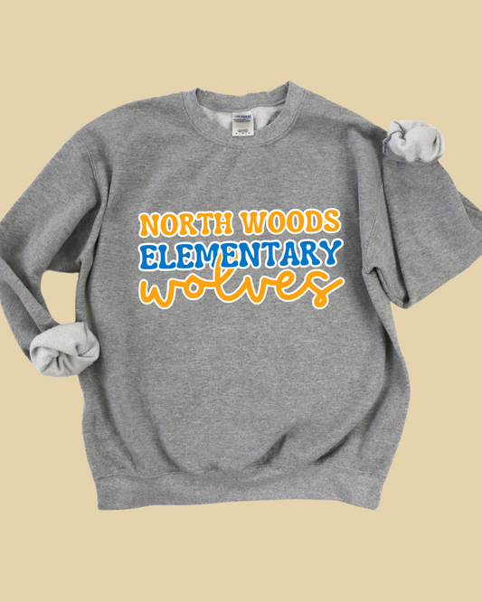 North Woods Wolves Adult Crew