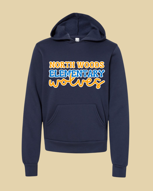 North Woods Wolves Youth Hoodie