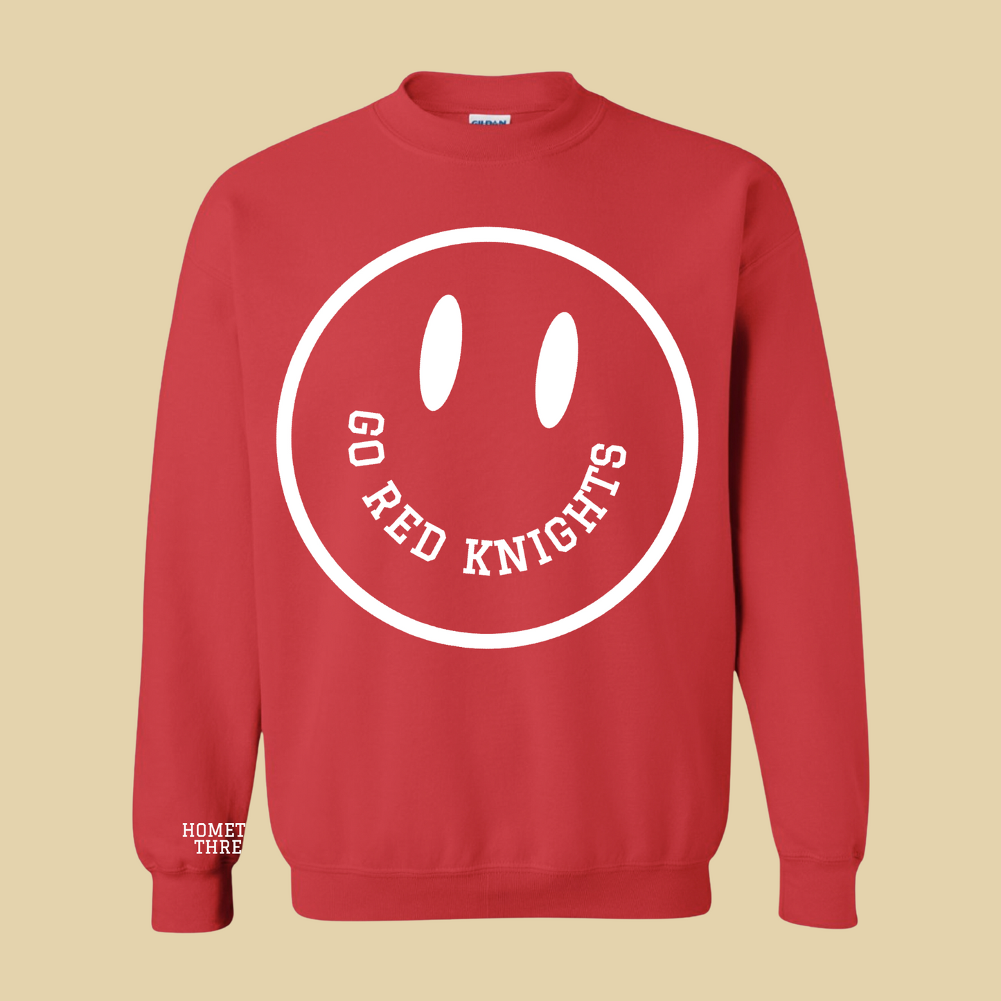 Go Red Knights - Smiley Sweatshirt