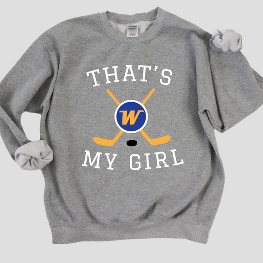 That's My Girl (Hockey) Crew Sweatshirt