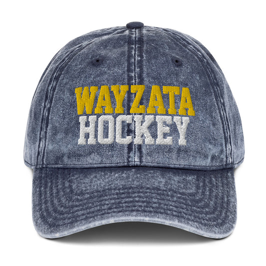 Wayzata Hockey Vintage Cotton Twill Cap